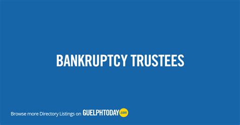 bankruptcy trustee guelph